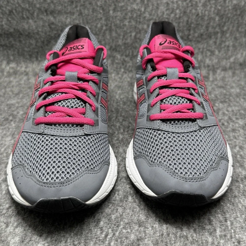 Asics Gel Contend 5 Running Shoes Womens Size 8.5 Grey Pink 1012A234 New